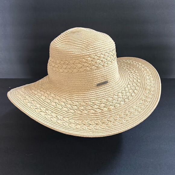 Billabong Natural Straw Sun Hat Floppy Brim One Size Beach Pool Outdoors Gardeni - Picture 1 of 11
